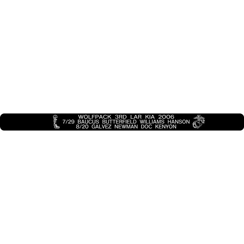 Wolfpack 3rd LAR 2006 Memorial Bracelet