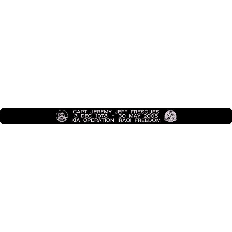 Captain Jeremy Jeff Fresques Memorial Bracelet