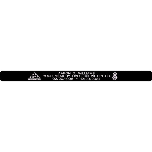 Aaron D. Williams Memorial Bracelet