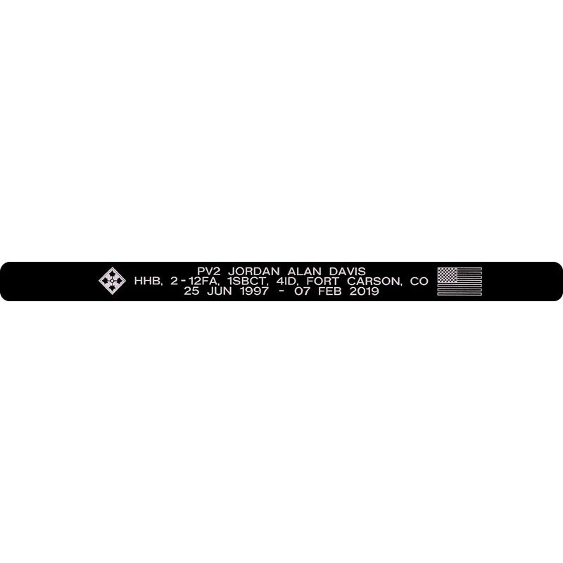 PV2 Jordan Alan Davis Memorial Bracelet
