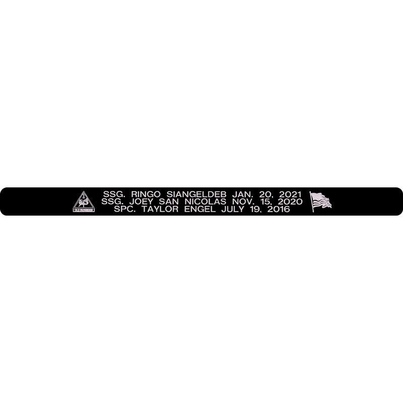SSG. Siangeldeb, SSG. San Nicolas, & SPC. Engel Memorial Bracelet