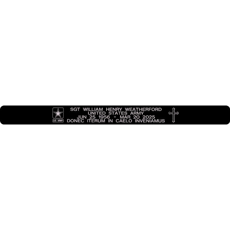 SGT William Henry Weatherford Memorial Bracelet