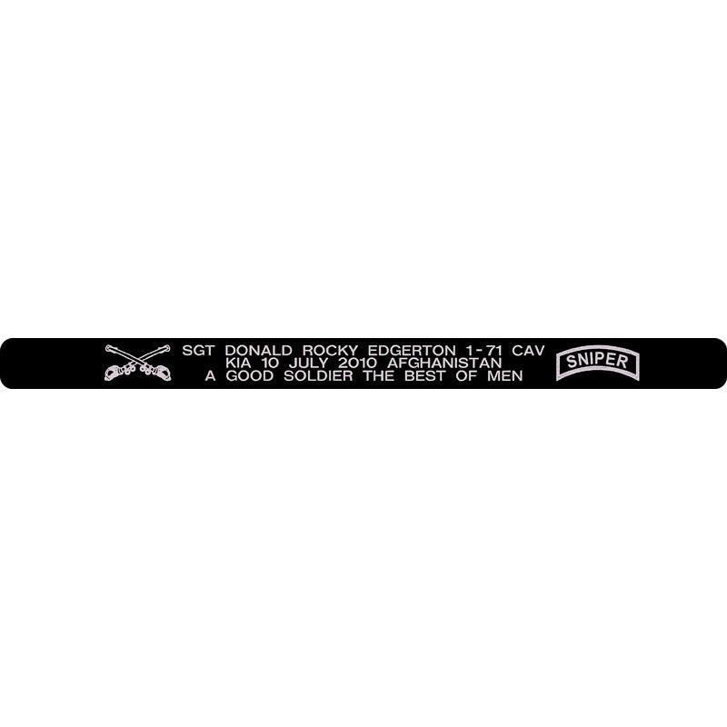 SGT Donald Rocky Edgerton Memorial Bracelet