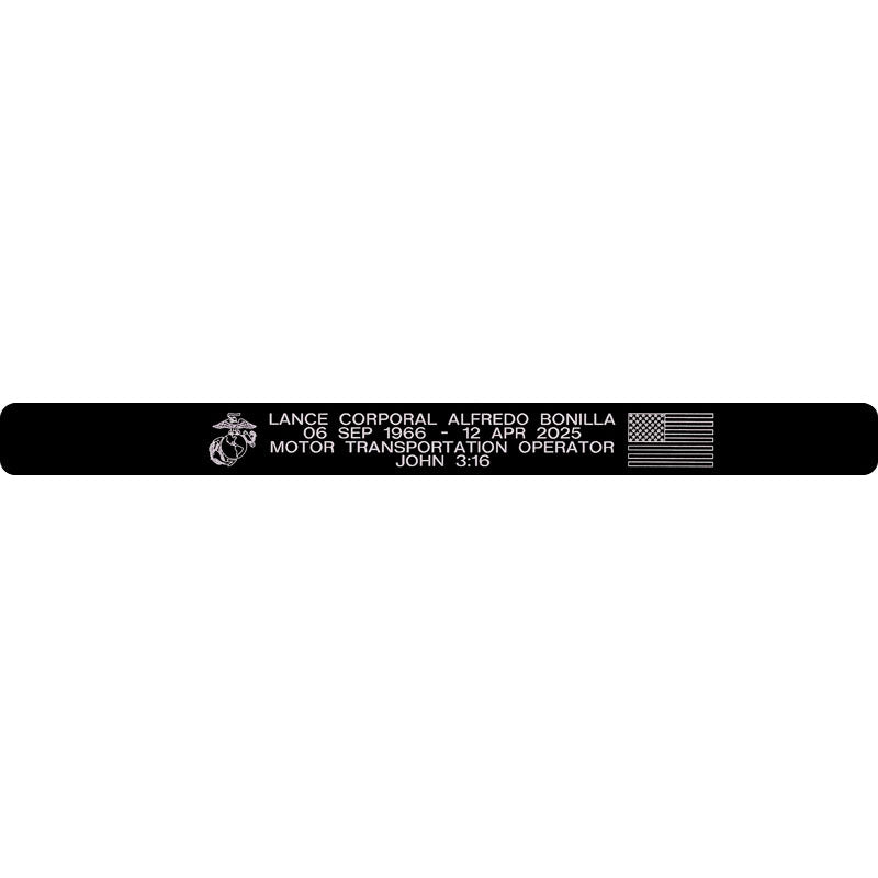Lance Corporal Alfredo Bonilla Memorial Bracelet