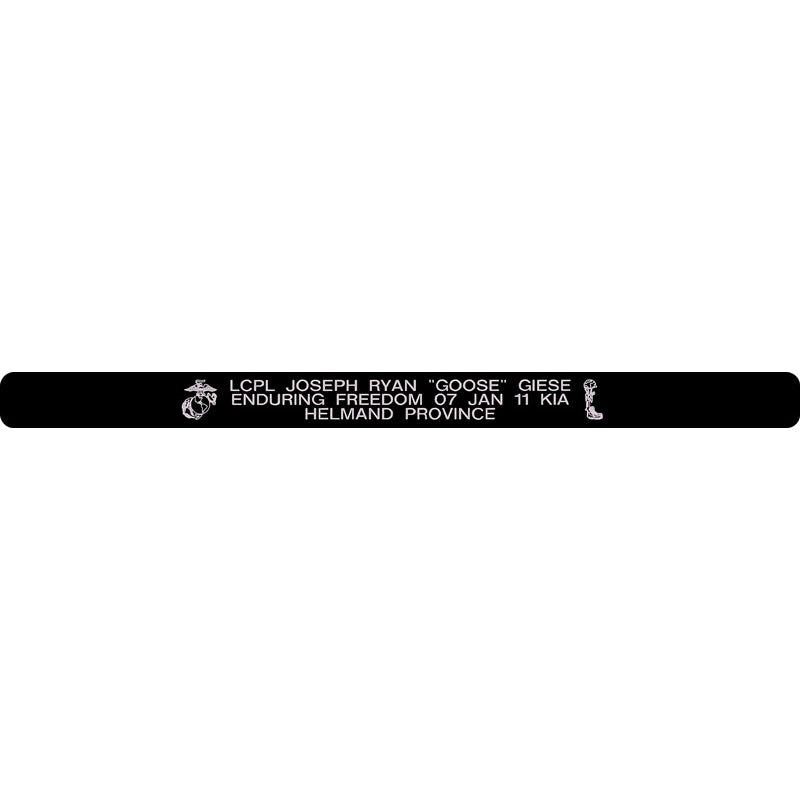 LCPL Joseph Ryan "Goose" Giese Memorial Bracelet