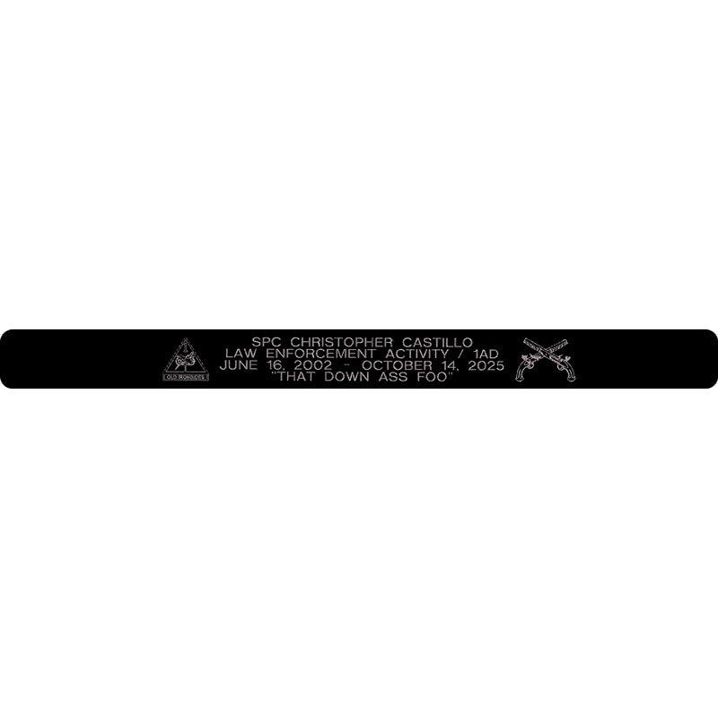 SPC Christopher Castillo Memorial Bracelet Style 2