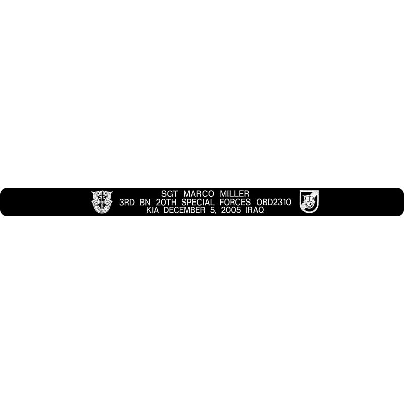 SGT Marco Miller Memorial Bracelets