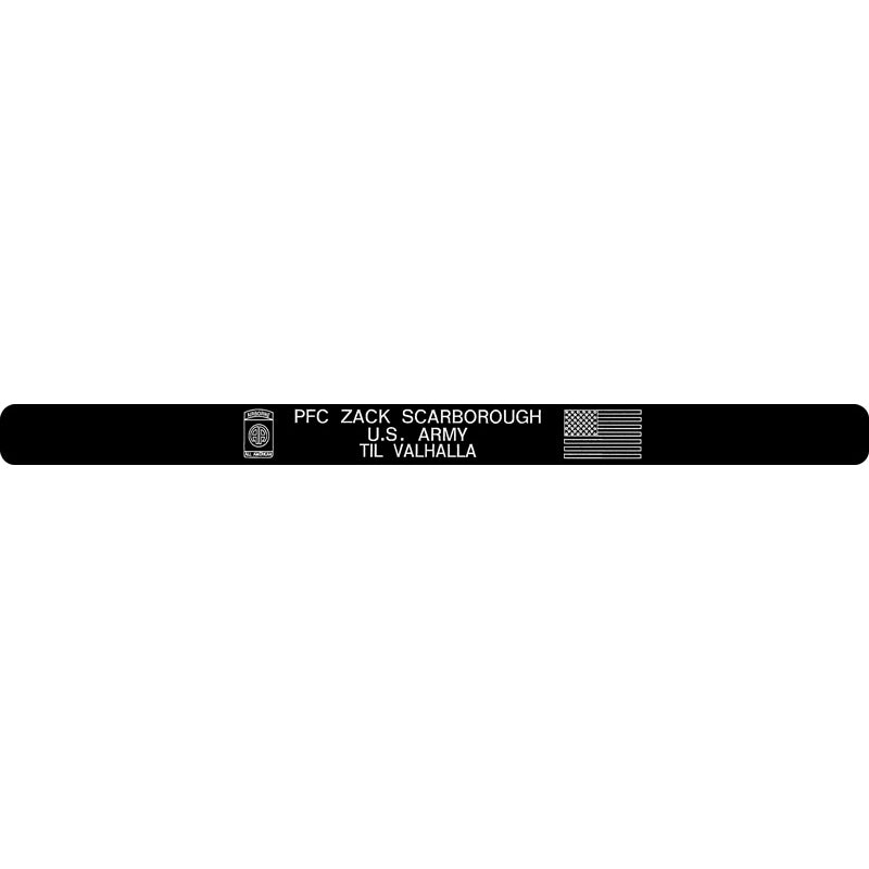PFC Zack Scarborough Memorial Bracelets