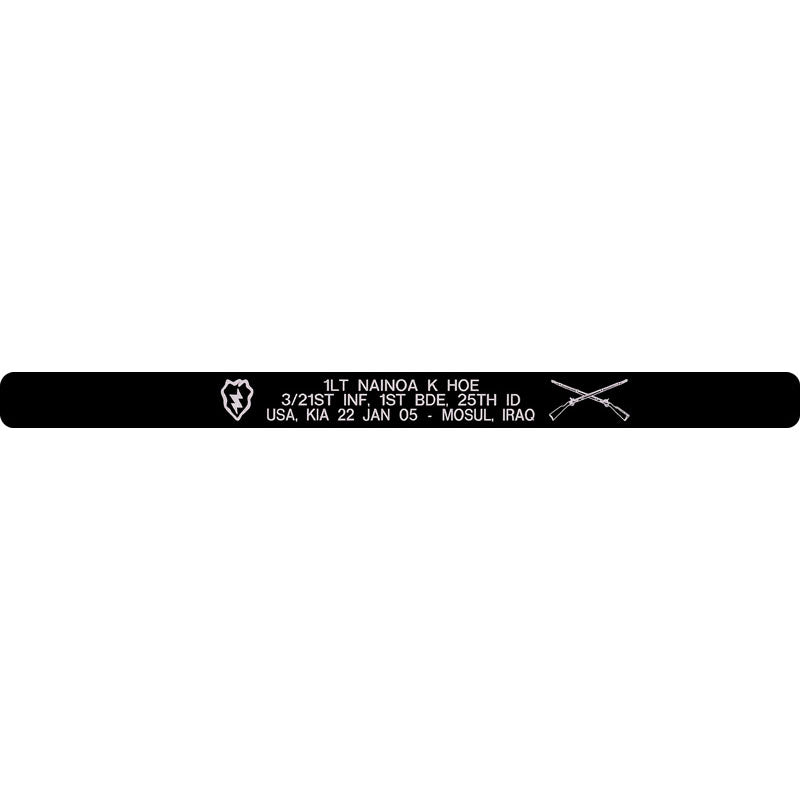 1LT Nainoa K Hoe Memorial Bracelet