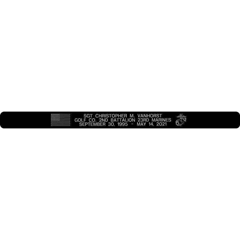 SGT Christopher M. Vanhorst Memorial Bracelet 1/2" Style 1