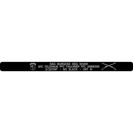 Burgess, Shaw, Feldhaus, Faulkner and Simmons Memorial Bracelet
