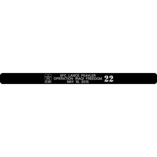 SFC Lance Peavler Memorial Bracelet