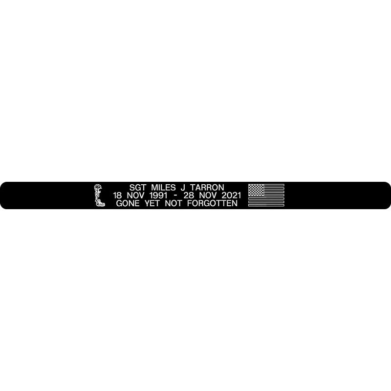 Sgt Miles J Tarron Memorial Bracelet