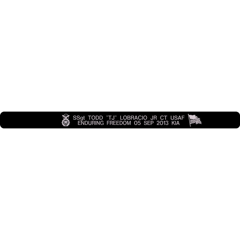 SSgt Todd "TJ' Lobracio Jr Memorial Bracelet