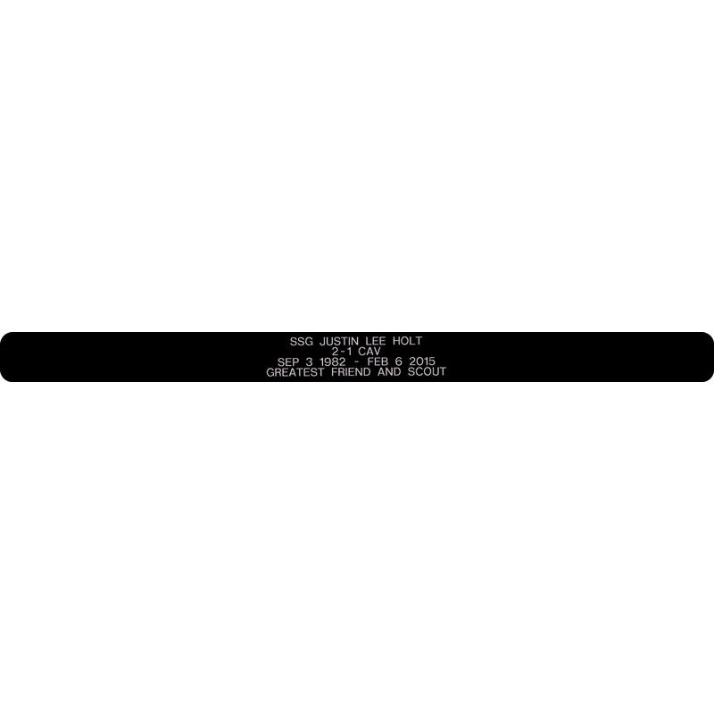 SSG Justin Lee Holt Memorial Bracelet 5/8"