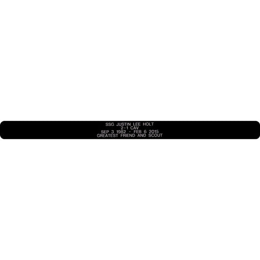 SSG Justin Lee Holt Memorial Bracelet 5/8"