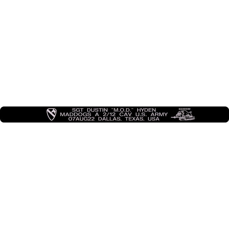 SGT Dustin "M.O.D." Hyden Memorial Bracelet