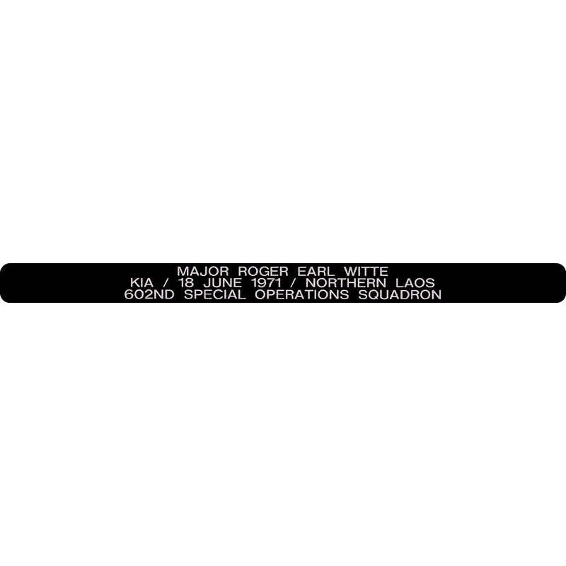 Major Roger Earl Witte Memorial Bracelet