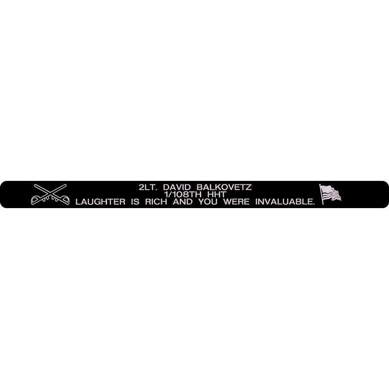 2LT. David Balkovetz Memorial Bracelet