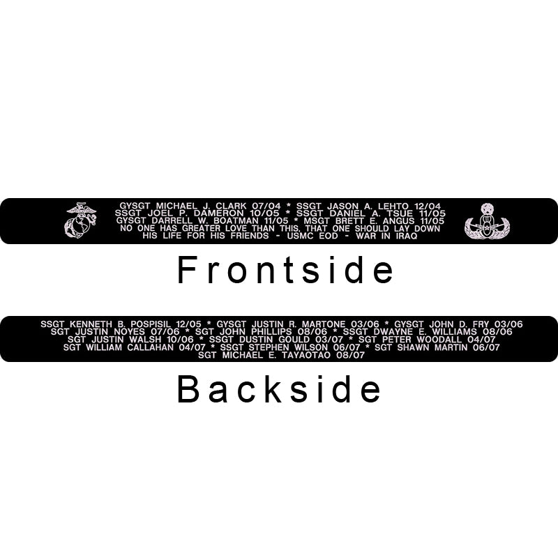 USMC Band of Brothers Memorial Bracelet