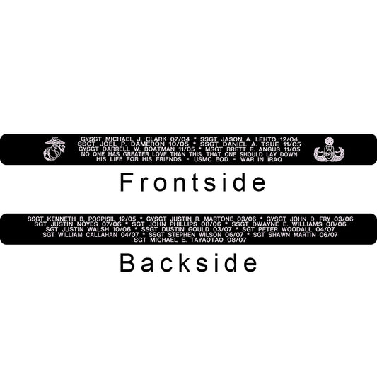 USMC Band of Brothers Memorial Bracelet
