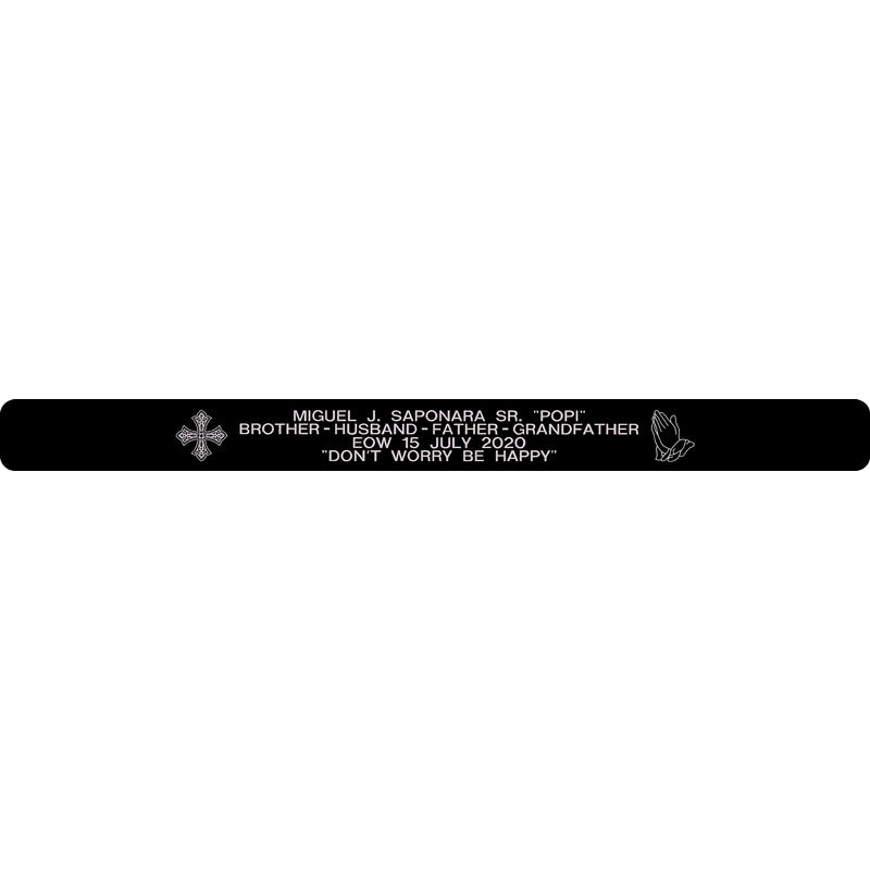 Miguel J. Saponara Sr. Memorial Bracelet