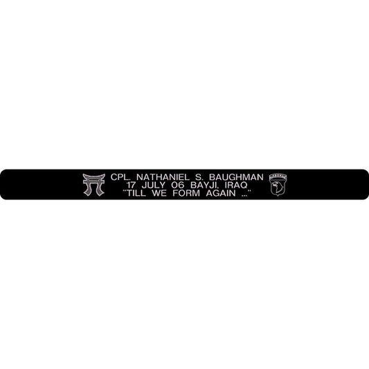 CPL Nathaniel S. Baughman Memorial Bracelet