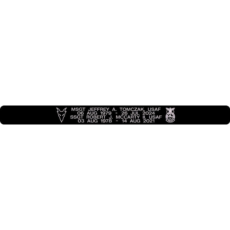 MSGT Jeffrey A. Tomczak & SSGT Robert J. McCarty II Memorial Bracelet