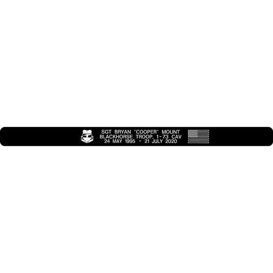 Bryan "Cooper" Mount Memorial Bracelets (EA) - Style 1