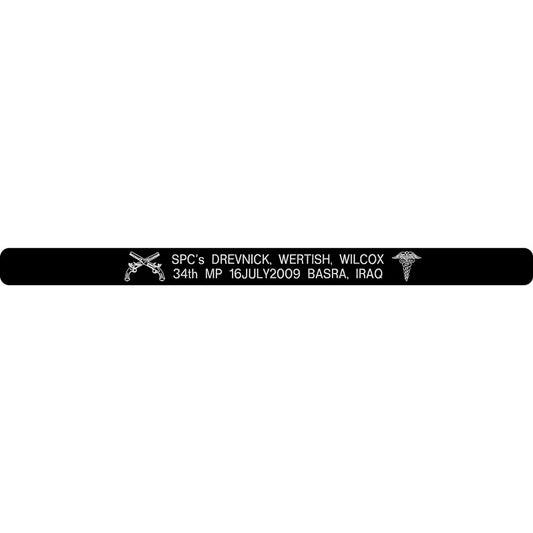 SPC's Drevnick, Wertish, Wilcox Memorial Bracelets (EA)