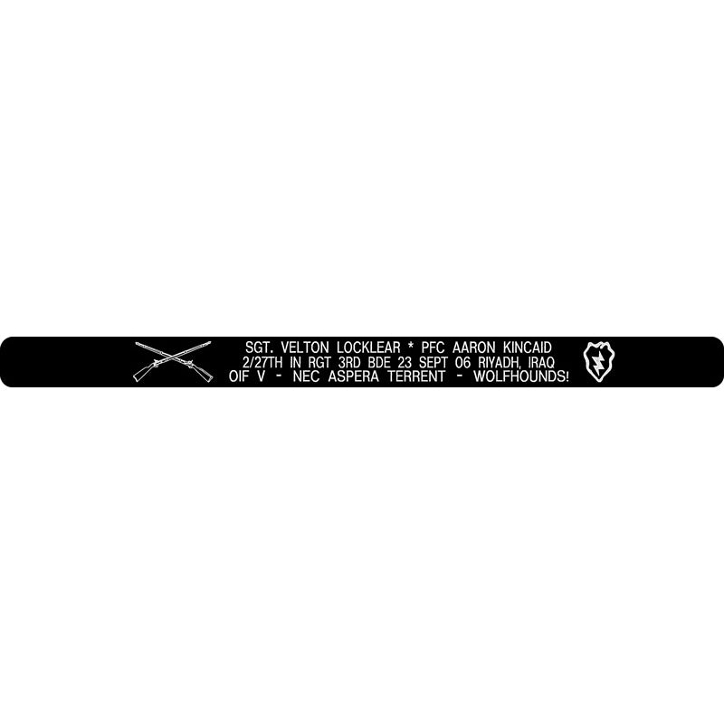 SGT Velton Locklear & PFC Aaron Kincaid Memorial Bracelets