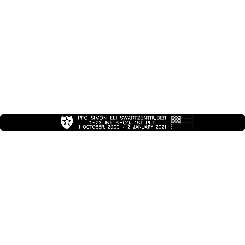 PFC Simon Eli Swartzentruber Memorial Bracelet