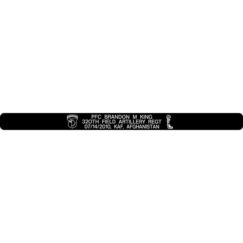 PFC Brandon M King Memorial Bracelet