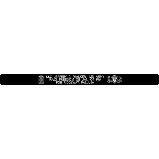 SSG Jeffery C. Walker Memorial Bracelet