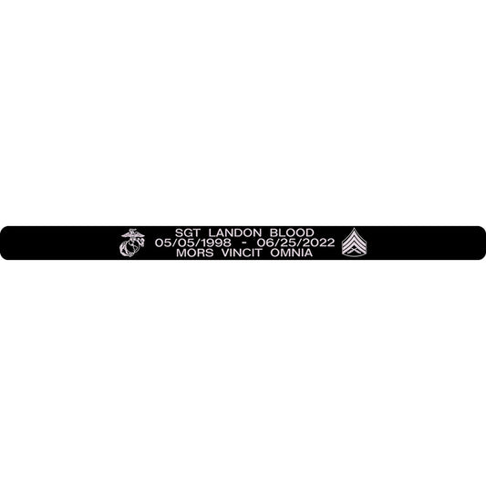 Sgt Landon Blood Memorial Bracelet