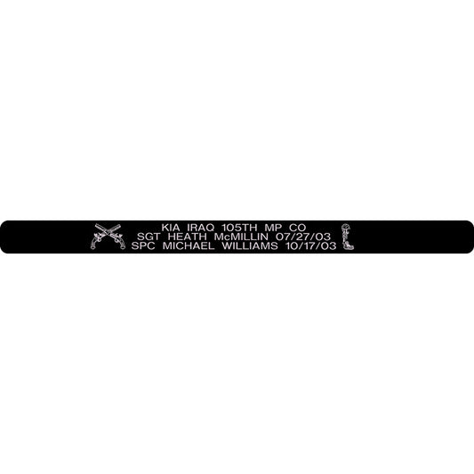 SGT Heath McMillin & SPC Michael Williams Memorial Bracelet