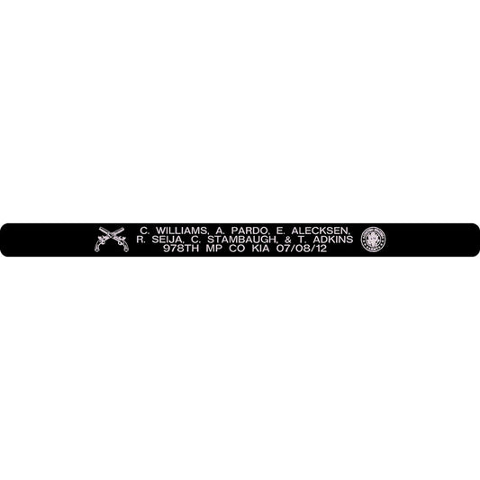 Williams, Pardo, Alecksen, Seija, Stabaugh, & Adkins Memorial Bracelet