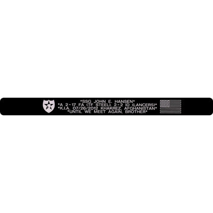 SSG John E. Hansen Memorial Bracelet