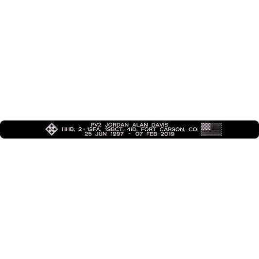 PV2 Jordan Alan Davis Memorial Bracelet