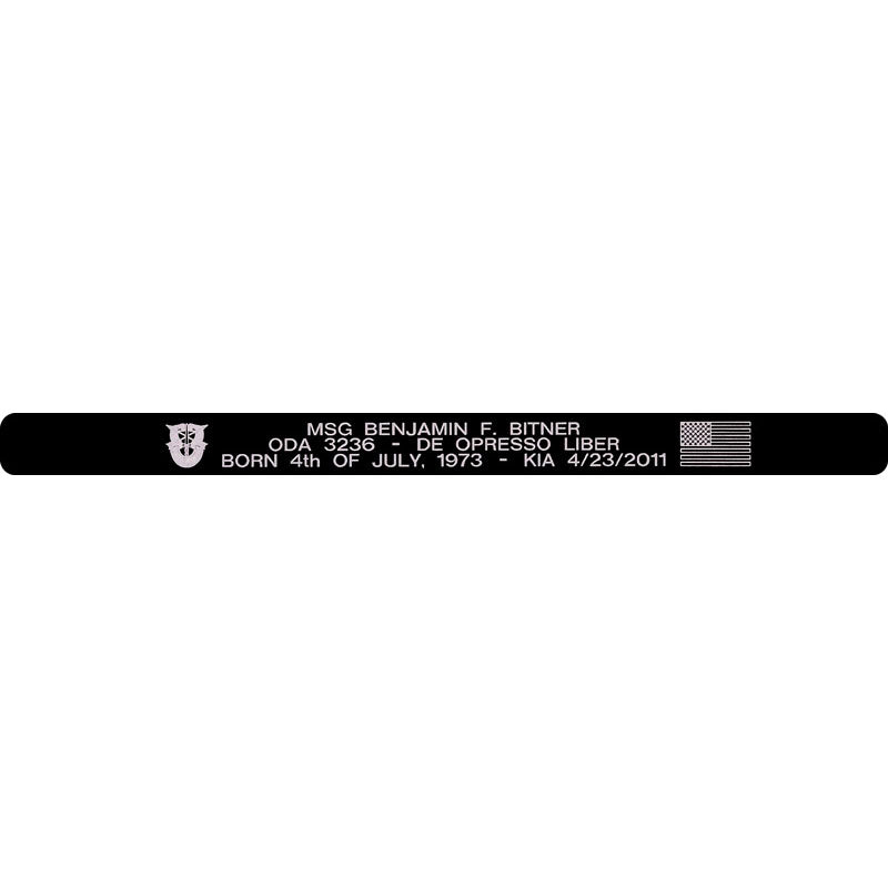 MSG Benjamin F. Bitner Memorial Bracelet