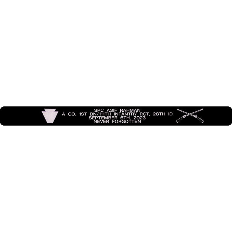 SPC Asif Rahman Memorial Bracelet