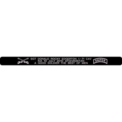 SGT Donald Rocky Edgerton Memorial Bracelet