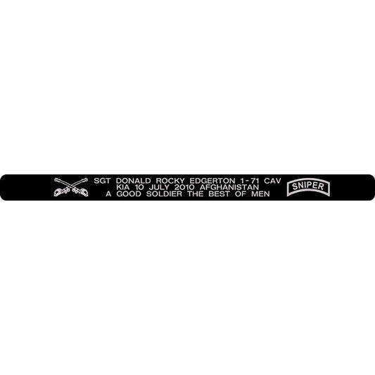 SGT Donald Rocky Edgerton Memorial Bracelet
