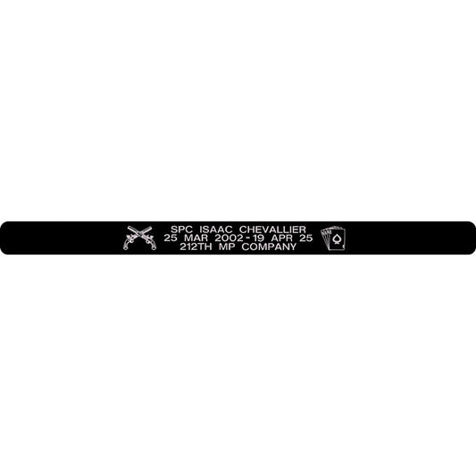 SPC Isaac Chevallier Memorial Bracelet Style 2