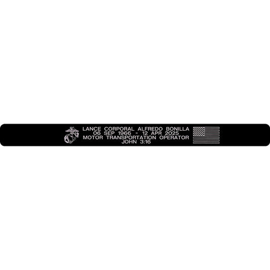 Lance Corporal Alfredo Bonilla Memorial Bracelet