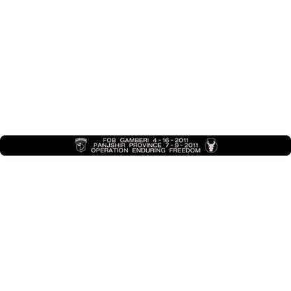 FOB Gamberi & Panjshir Province Memorial Bracelet
