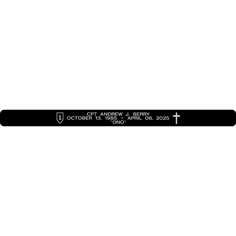 CPT Andrew J. Berry Memorial Bracelet