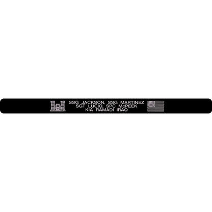 SSG Jackson, SSG Martinez, SGT Lucio, & SPC McPeek Memorial Bracelet