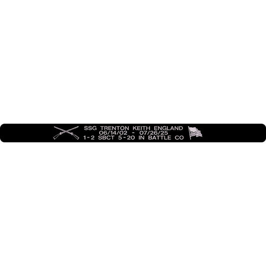 SSG Trenton Keith England Memorial Bracelet