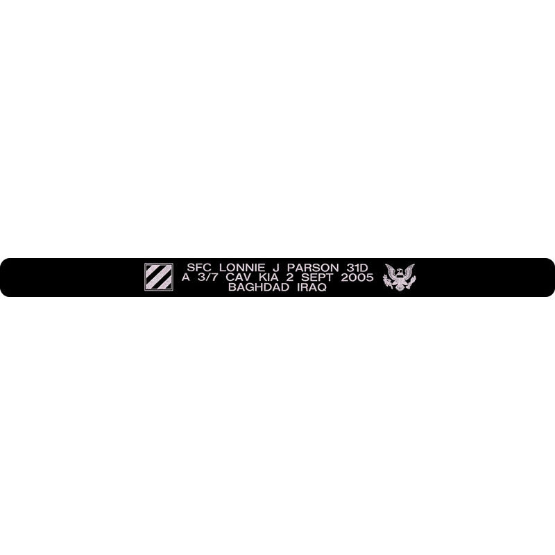 SFC Lonnie J Parson Memorial Bracelet